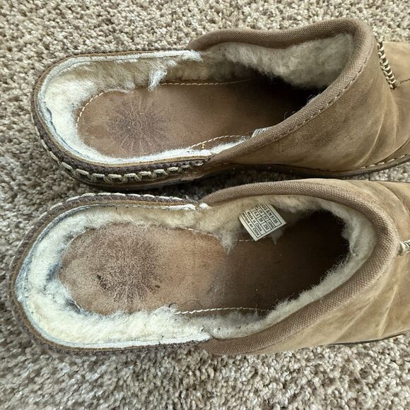 Ugg Australia 5135 Leather Mules Clog Slide On Shoes Women's Sz 8 /39 - Picture 3 of 10